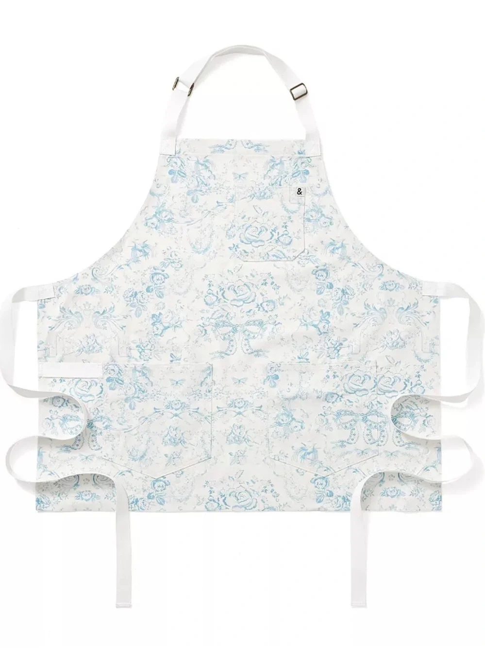 Hedley and Bennett x LoveShackFancy Cropped Essential Apron- Vintage Sea